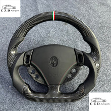 Load image into Gallery viewer, CZD auto parts for Maserati Grancabrio 2010-2020 carbon fiber steering wheel with airbag cover