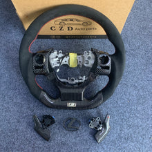 Load image into Gallery viewer, CZD auto parts for Lexus RC300 RC350 2014-2020 carbon fiber steering wheel with black suede top and side