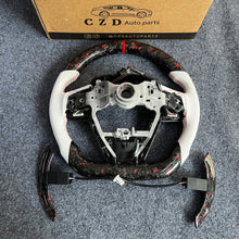 Load image into Gallery viewer, CZD auto parts for Toyota Avalon 2018-2022 carbon fiber steering wheel with forged paddle shifter and carbon fiber button trim