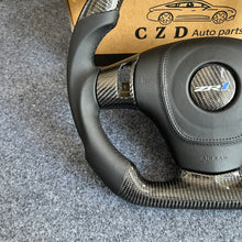 Load image into Gallery viewer, CZD auto parts for  Chevrolet Corvette C6 Z06 C6 2005-2013 carbon fiber steering wheel with black airbag cover