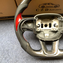 Load image into Gallery viewer, CZD Autoparts for Dodge Charger 2015-2021 carbon fiber steering wheel 6mm stripe line at top