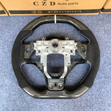 Load image into Gallery viewer, CZD auto parts for  Mitsubishi Lancer Evolution Evo 10 carbon fiber steering wheel with black alcantara leather side