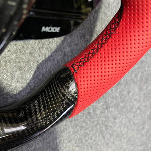 CZD Auto Parts carbon fiber steering wheel for Toyota Camry 2025 with black stitching