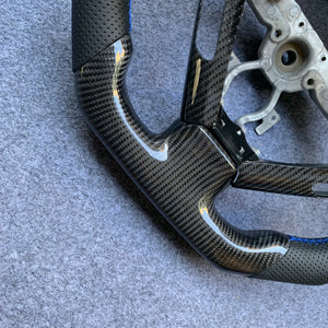 czd auto parts carbon fiber steering wheel for Infiniti G37 with blue stripe