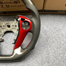 Load image into Gallery viewer, CZD auto parts for Honda Accord Crosstour 2013-2015 carbon fiber steering wheel with red carbon trim