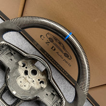 Load image into Gallery viewer, CZD auto parts for Volkswagen Golf 7 GTI Golf R MK7 VW Polo GTI Scirocco 2015 2016 carbon fiber steering wheel with blue stitching