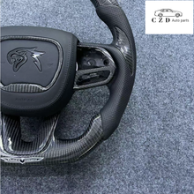 Load image into Gallery viewer, CZD auto parts for Dodge Durango 2018-2021 carbon fiber steering wheel with track hawk airbag cover