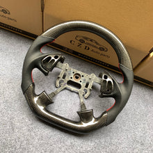 Load image into Gallery viewer, czd auto parts carbon fiber steering wheel for Acura TL 2004-2006 with black perforated leather