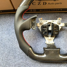 Load image into Gallery viewer, czd auto parts carbon fiber steering wheel for Infiniti G35 with red stripe