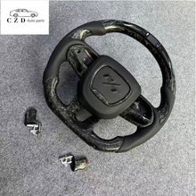 Load image into Gallery viewer, CZD auto parts for Dodge Durango 2018-2021 carbon fiber steering wheel with RT embrodery airbag cover