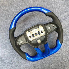 Load image into Gallery viewer, czd auto parts carbon fiber steering wheel for Dodge (SRT) Challenger 2015-2021 with blue carbon fiber