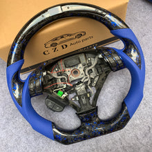 Load image into Gallery viewer, CZD autoparts forHonda Accord (Coupe) 7 2003-2007 carbon fiber steering wheel with blue flakes carbon fiber