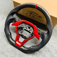 Load image into Gallery viewer, czd auto parts carbon fiber steering wheel for Honda 10th gen Accord EXL EX LX/Insight with red stripe