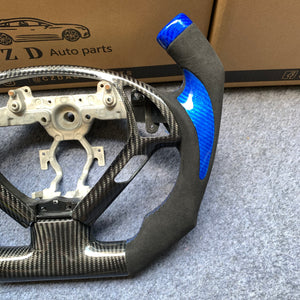 CZD auto parts for Infiniti EX35/ EX37/ G25/ G35/ G37/ G37X/ Q40/ Q60/ QX50 2007-2018 carbon fiber steering wheel with F1 shape