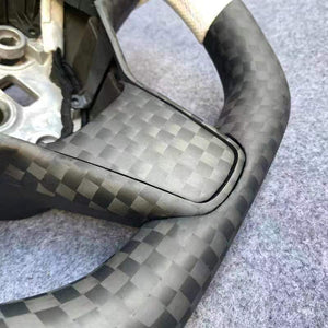 CZD Tesla Model 3 2017/2018/2019/2020 carbon fiber steering wheel with matte