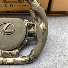 Load image into Gallery viewer, CZD auto parts for Lexus RCF F sport carbon fiber steering wheel with LED &amp; forged carbon fiber