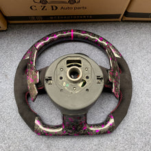 Load image into Gallery viewer, CZD auto parts for Audi R8 (42) 2010-2015 carbon fiber steering wheel with purple flake forged carbon