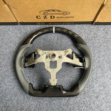 Load image into Gallery viewer, CZD autoparts for  Chevrolet Corvette C6 Z06 C6 2005-2013 carbon fiber steering wheel with gray  smooth leather side