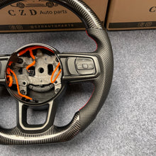 Load image into Gallery viewer, CZD auto parts JEEP WRANGLER JL GLADIATOR 2018+ carbon fiber steering wheel with gloss black carbon