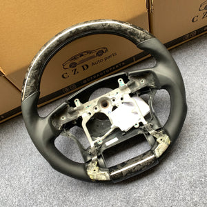 CZD For Toyota Tundra 2014/2015/2016/2017 carbon fiber steering wheel with smooth leather sides