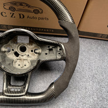 Load image into Gallery viewer, CZD auto parts for Volkswagen Golf 7 GTI Golf R MK7 VW Polo GTI Scirocco 2015 2016 carbon fiber steering wheel with blue stitching