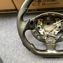 Load image into Gallery viewer, CZD auto parts for Maserati Grancabrio 2010-2020 carbon fiber steering wheel with flat top