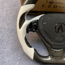 Load image into Gallery viewer, czd auto parts carbon fiber steering wheel for Acura TL/ILX with thumb grips and paddle shifters