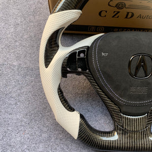 czd auto parts carbon fiber steering wheel for Acura TL/ILX with thumb grips and paddle shifters