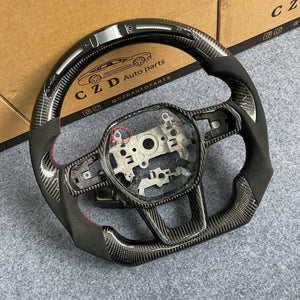 czd auto parts carbon fiber steering wheel for Honda 11th gen Civic XI 2021-2022 with black alcantara