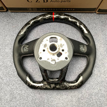 Load image into Gallery viewer, CZD auto parts for Audi A3 (8V) carbon fiber steering wheel  with forged carbon &amp; led