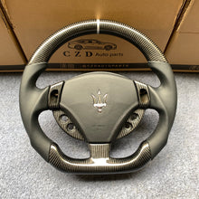 Load image into Gallery viewer, CZD auto parts for Maserati GranTurismo 2007-2020 carbon fiber steering wheel with White Stripe Line