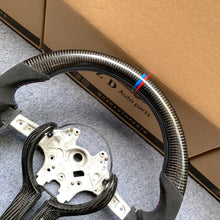 Load image into Gallery viewer, CZD auto parts for  BMW M2 F87 M3 F80 M4 F82 F83 M5 F10 M6 F06 F12 F13 X5 M F85 X6 M F86 carbon fiber steering wheel with bmw stripe line