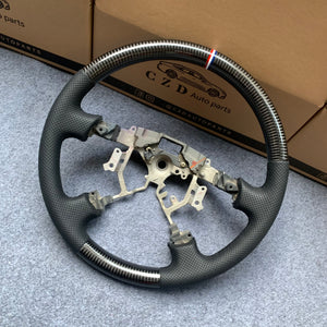 czd auto parts carbon fiber steering wheel for Tundra 2007-2013 with perforated leather