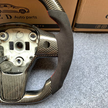 Load image into Gallery viewer, Tesla Model 3 2017/2018/2019/2020 carbon fiber steering wheel from CZD with black carbon
