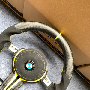 CZD Autoparts for BMW M1 M2 M3 M4 F80 F82 F83 carbon fiber steering wheel with extended paddles shifters