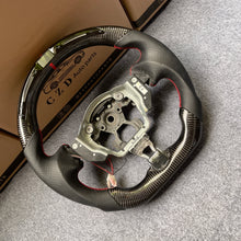 Load image into Gallery viewer, czd auto parts carbon fiber steering wheel for nissan z34 with round led