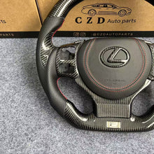 Load image into Gallery viewer, CZD auto parts for Lexus CT200H 2014-2018 carbon fiber steering wheel with airbag cover