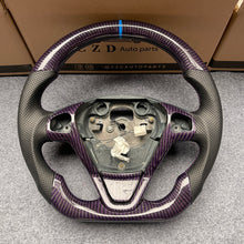 Load image into Gallery viewer, CZD auto parts for Ford Fiesta MK6 2008-2013 carbon fiber steering wheel with purple carbon fiber