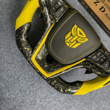 Load image into Gallery viewer, CZD auto parts for Volt 2011-2015 carbon fiber steering wheel forged carbon with yellow flakes