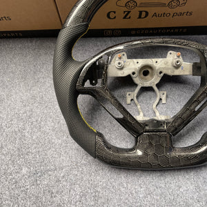 czd auto parts carbon fiber steering wheel for Infiniti G25 G35 G37 G37X 2007-2015 with yellow stripe