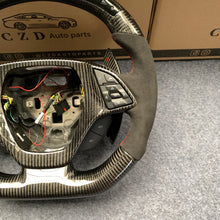 Load image into Gallery viewer, CZD autoparts for Chevrolet Corvette C7 2014-2019 carbon fiber steering wheel with alcantara leather side