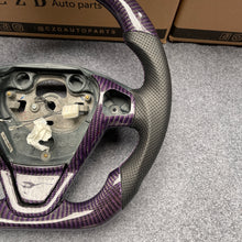 Load image into Gallery viewer, CZD auto parts for Ford EcoSport 2013-2017 carbon fiber steering wheel with purple carbon fiber