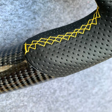 Load image into Gallery viewer, CZD auto parts for Subaru WRX STI  2015-2020 carbon fiber steering wheel with yellow stitching