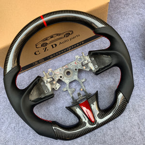 czd auto parts carbon fiber steering wheel for Infiniti Q50 2014-2017 with smooth leather