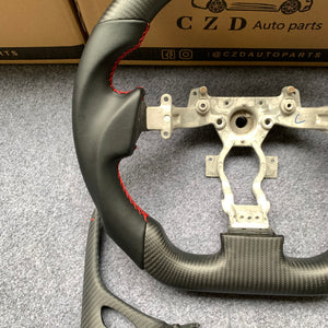CZD autoparts for Nissan gtr  r35 2009-2016 carbon fiber steering wheel with matte carbon fiber paddles shifter