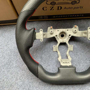 CZD autoparts for Nissan gtr  r35 2009-2016 carbon fiber steering wheel with red stitching