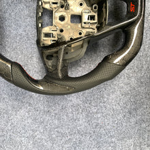 Load image into Gallery viewer, CZD Autoparts for Ford  Edge SE ST AWD/ Fusion/ Mondeo MK5/ Galaxy/ S-Max 2013-2020 carbon fiber steering wheel with red&amp;white stitching