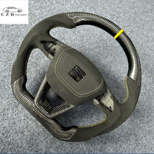 Load image into Gallery viewer, CZD auto parts for Seat Leon 2013-2020 carbon fiber steering wheel with alcantara airbag cover