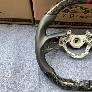 CZD auto parts for Nissan GTR R50 2017-2022 carbon fiber steering wheel with smooth leather