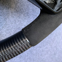 Load image into Gallery viewer, CZD auto parts for Mercedes Benz AMG A35 W177 GT C190 C43 W205 C63S W205 CLA35 C118 2019-2021 carbon fiber steering wheel with black alcantarra leather
